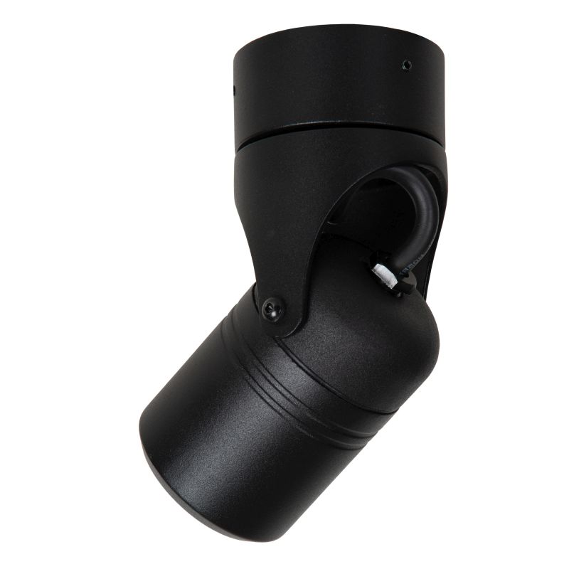 Lucide NIORT - Nástenné bodové svietidlo Outdoor - 1xGU10 - IP44 - Čierne